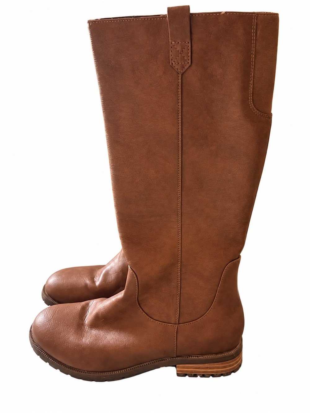 Cat & Jack Girls Classic Tall Brown Riding Boots